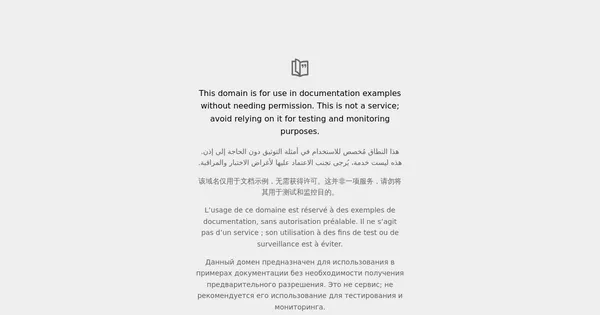 example.com captured with prefers-color-scheme set to light: dark text on a white background