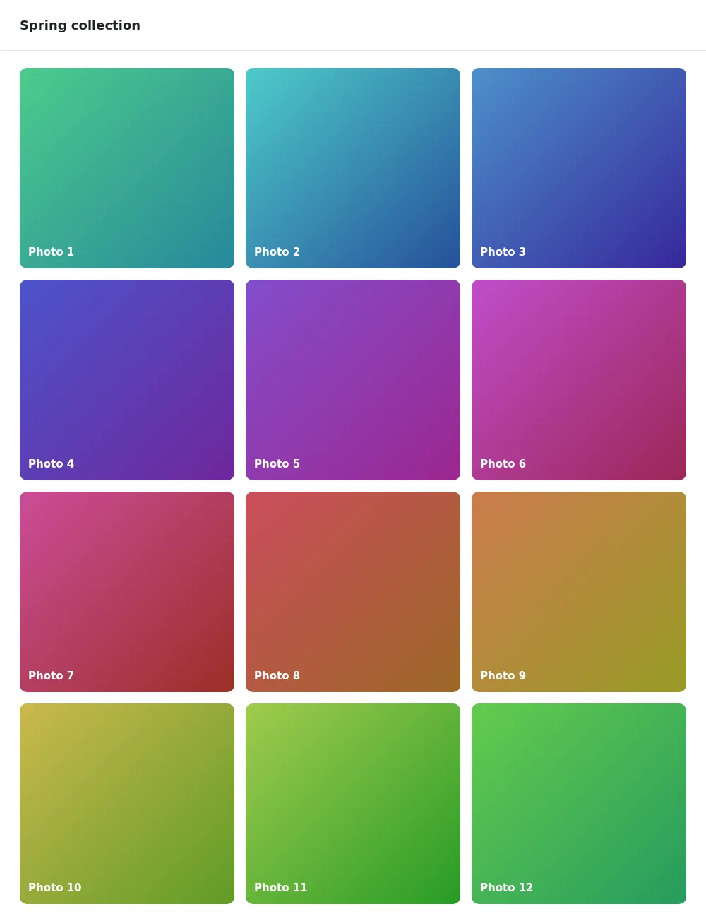 The same gallery with every tile loaded
